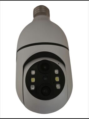 Hisseu Wireless Light Bulb Camera - White - Security WiFi Camera NEW